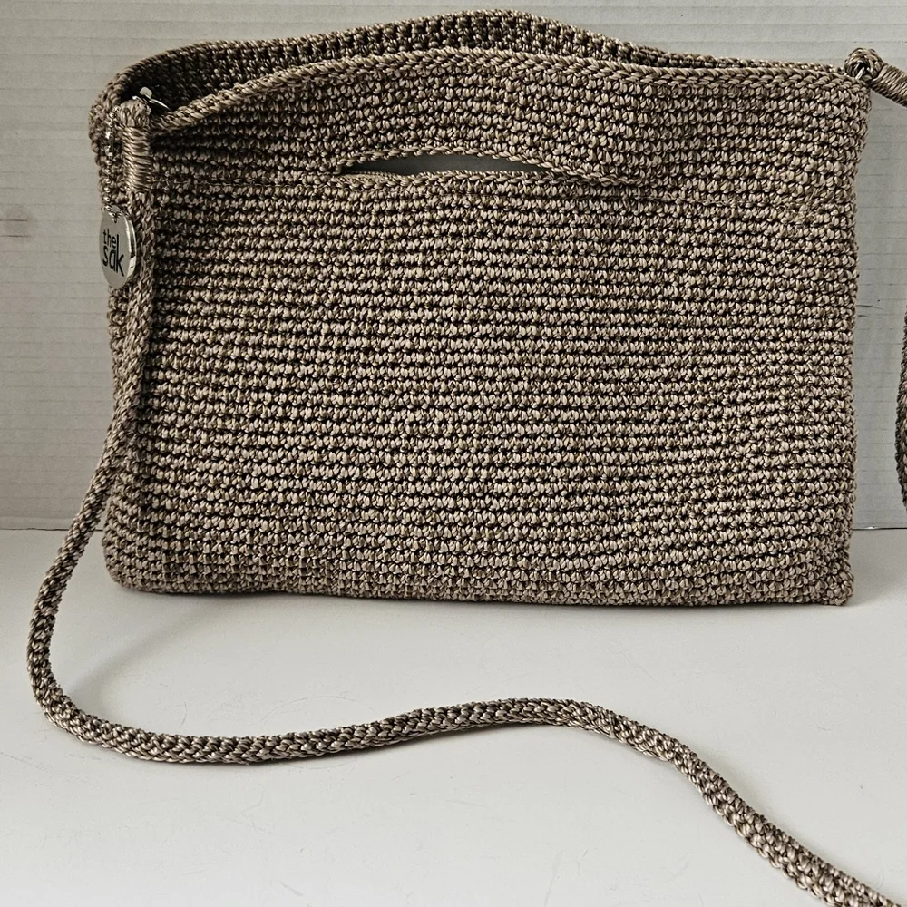 The Sak Linden Crochet Lotus Convertible‎ Crossbody Bag - Picture 3 of 8